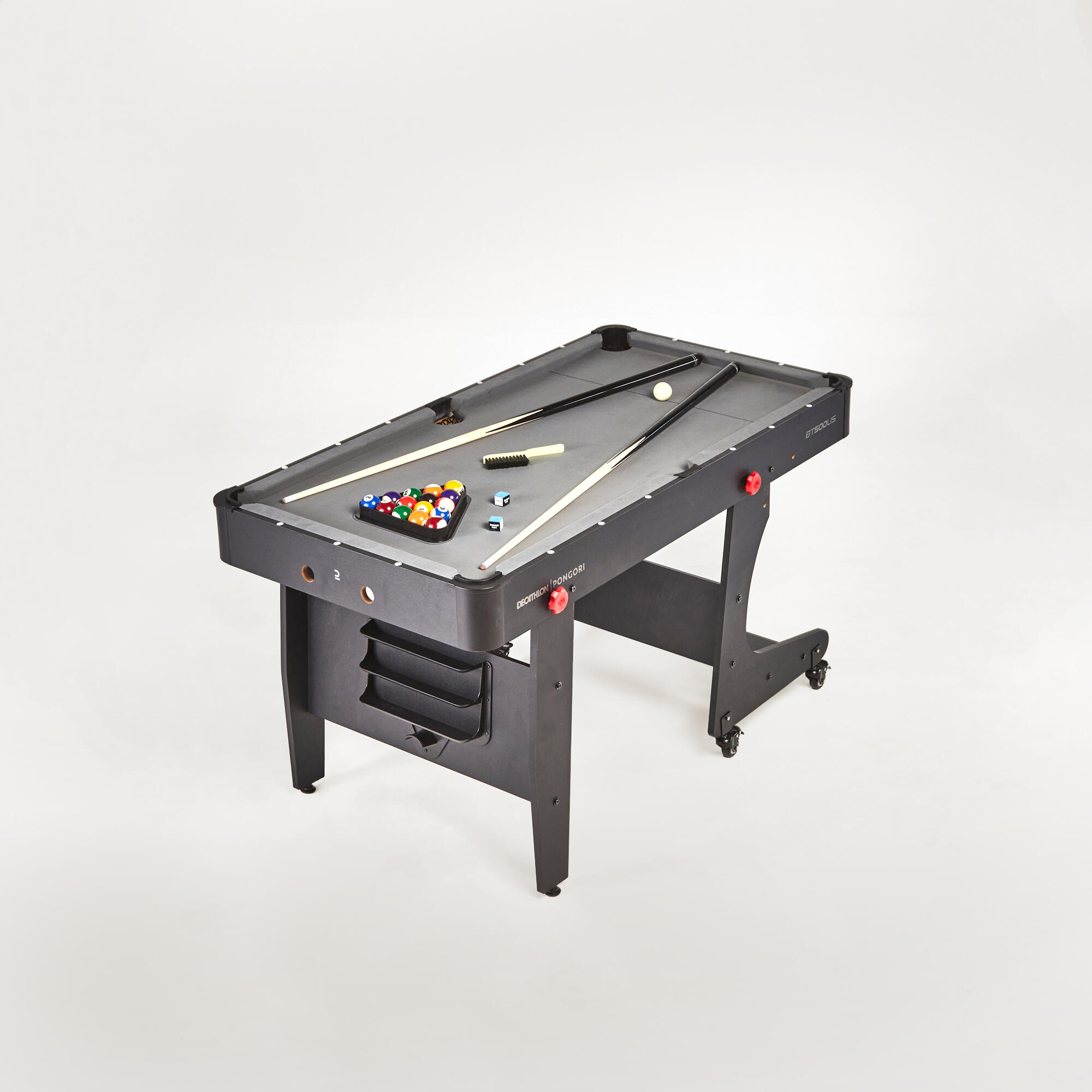 Mesa de billar plegable americana - BT 500 US tapete gris